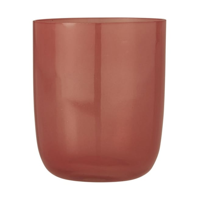 Photophore verre soufflé Couleur rose <span itemprop=