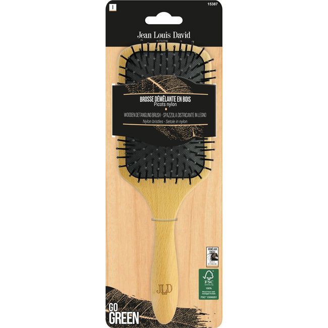 Brosse à cheveux PADDLE BOIS FSC - JEAN LOUIS DAVID