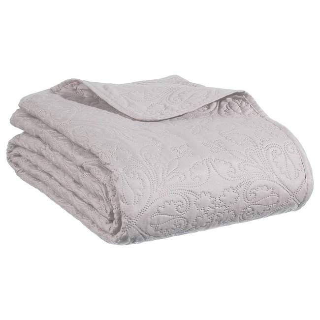 Dessus de lit 2 TAIES Arabesque taupe <span itemprop=