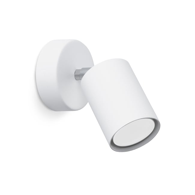 Applique Acier Blanc GU10 1 Lemmi Couleur blanc <span itemprop=