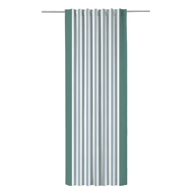 Rideau en polyester et coton, SIGRID vert <span itemprop=