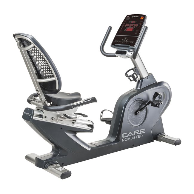 Vélo semi allongé ROADSTER - ergomètre gris <span itemprop=