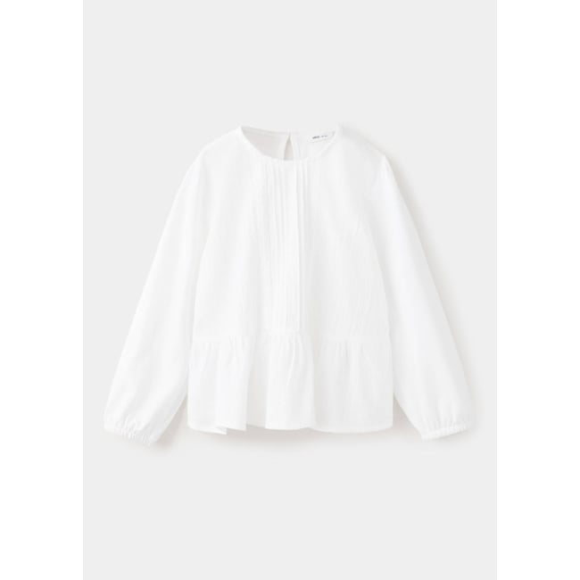 T-shirt à volants avec dentelle - MANGO BABY