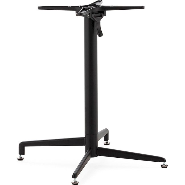 Pied de table en acier inoxydable Couleur noir mat élégance contemporaine <span itemprop=
