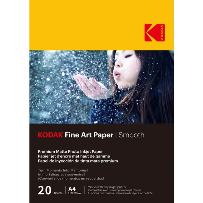 Papier photo instantané 20 feuilles A4 effet mate 230gsm - KODAK