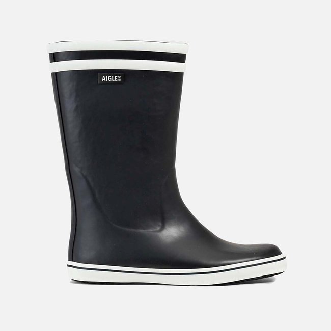 Malouine faux fur 2 calf boots navy Aigle La Redoute
