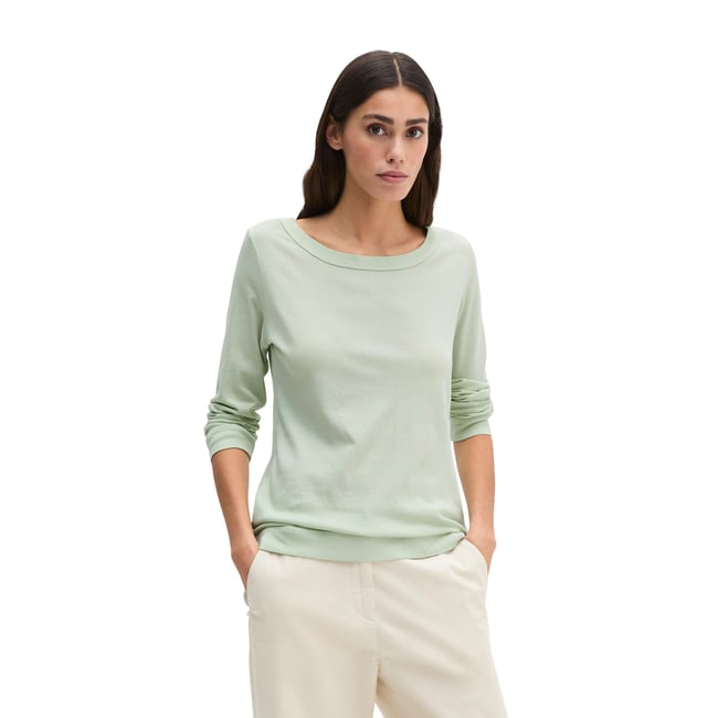 T-shirt long régulier en jersey simple de coton doux - MARC O'POLO
