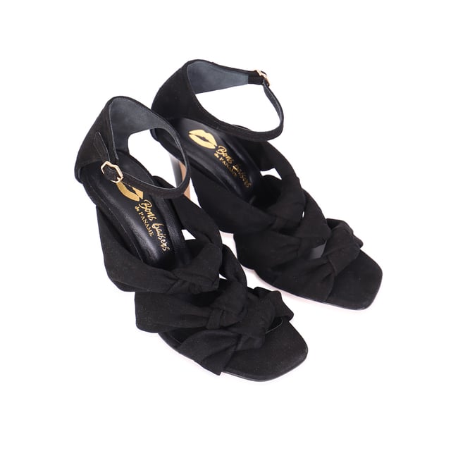 Babies Sandales à Talons En Cuir Michelle Cuir Métallisé - BONS BAISERS