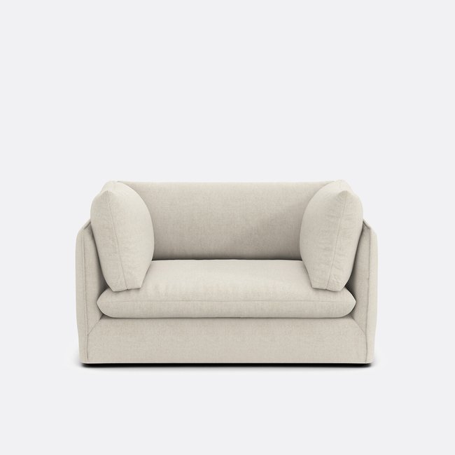 Sillón XL de poliéster, Malo crudo <span itemprop=