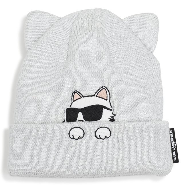 Bonnet tricot blanc <span itemprop=