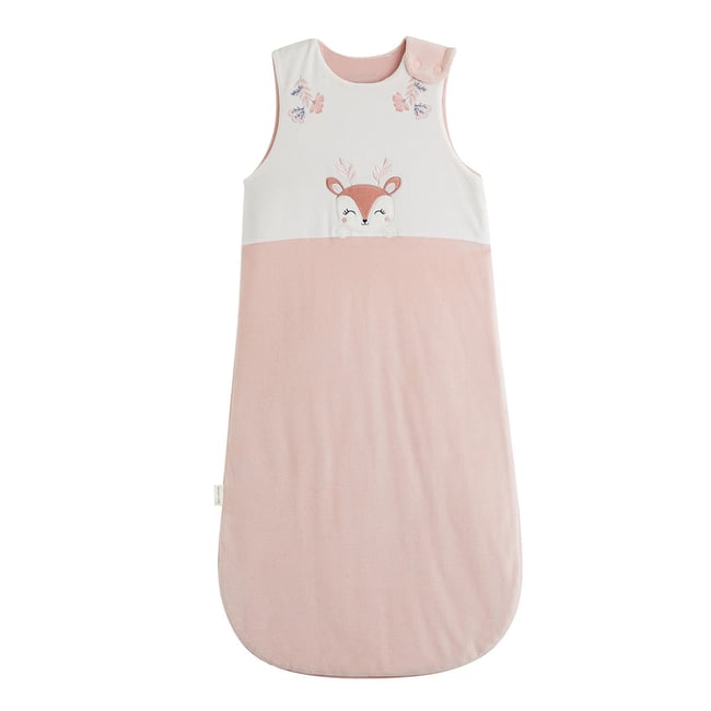 Gigoteuse d'hiver en velours Cléo rose <span itemprop=