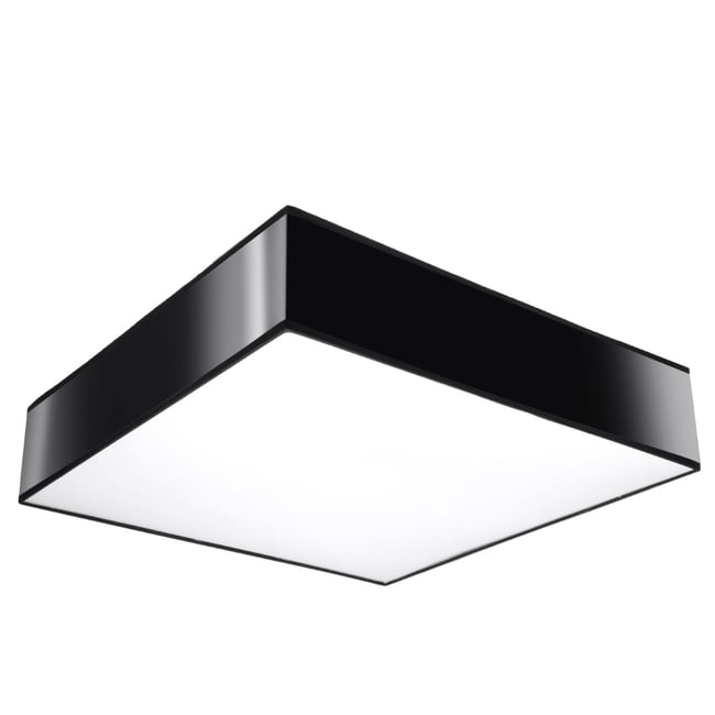 Plafonnier PVC Noir E27 3 Horus Couleur noir <span itemprop=