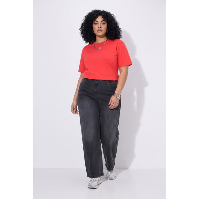 Jean Mary, coupe large jean gris foncé <span itemprop=