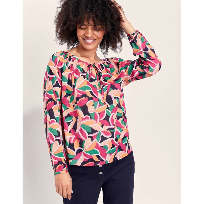 Blouse imprimée coton bio AYANA - LA FIANCÉE