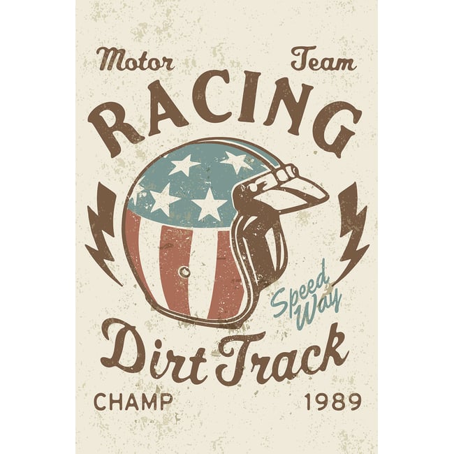 Tableau moto motor racing - HEXOA
