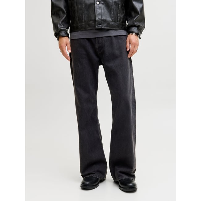 Jean Coupe Évasée black denim 1 <span itemprop=