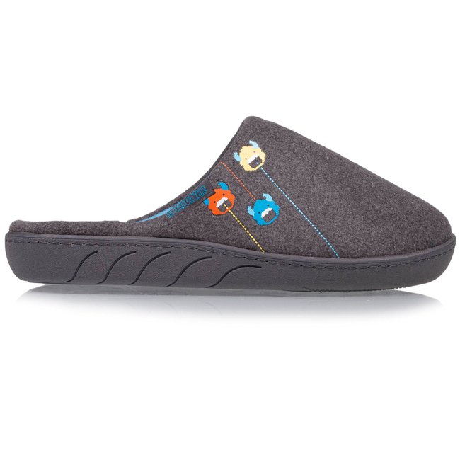 Chaussons Mules légers et confortables, faciles à enfiler gris <span itemprop=
