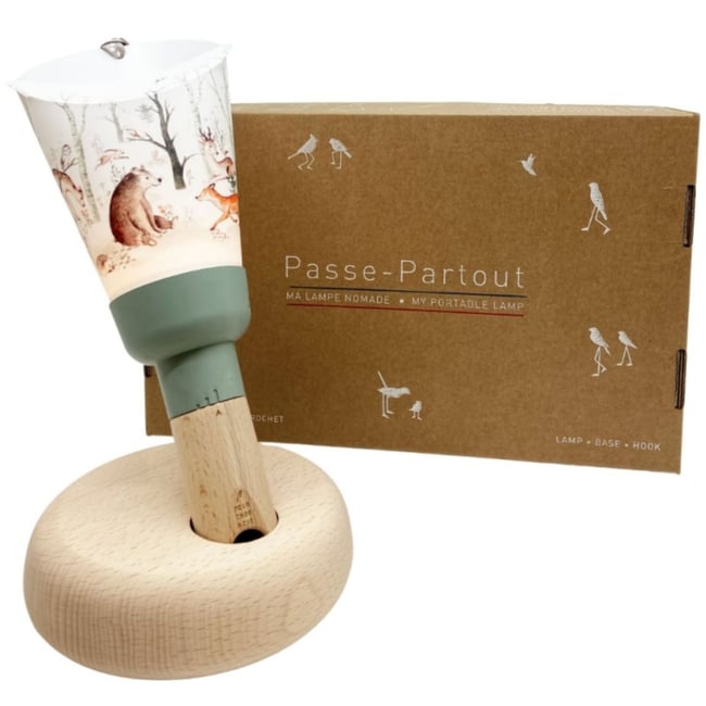 Coffret lampe nomade 5 en 1 blanc, vert d'eau, marron <span itemprop=