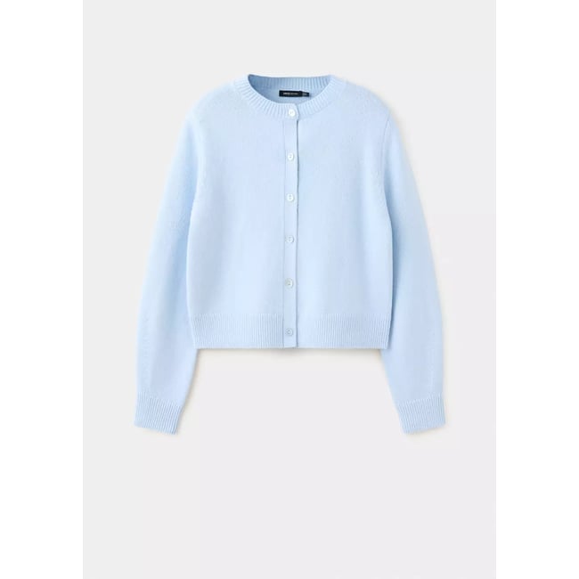 Cardigan laine col rond - MANGO