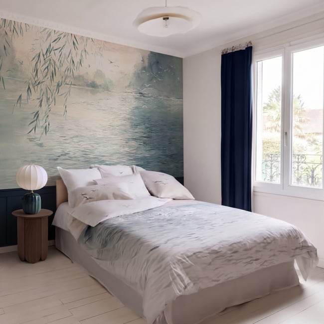 housse de couette REFLETS imprimé <span itemprop=