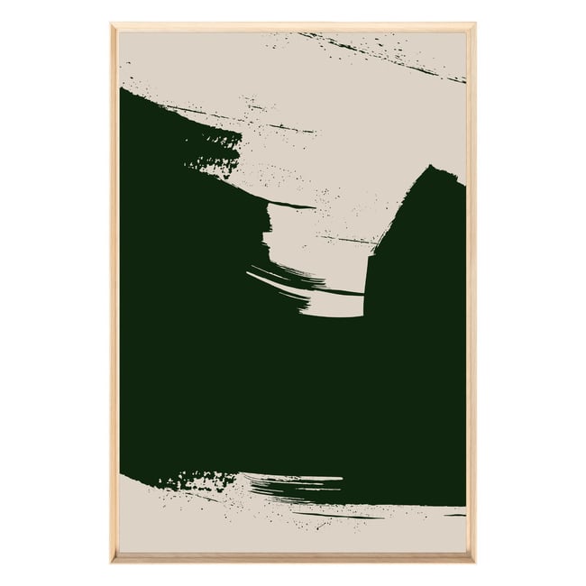 Tableau Mural Encadré Abstraction Noir Intense ABSTRAIT Couleur tableaux encadrés <span itemprop=