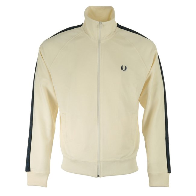 Veste sportswear Contrast Tape Track Jacket ecru tennis blue <span itemprop=