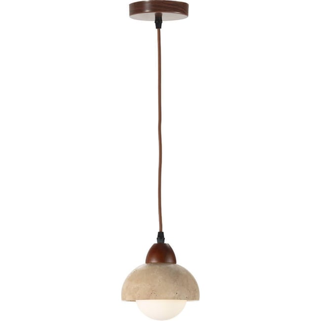 Lampe d'architecte en marbre travertin Couleur naturel <span itemprop=