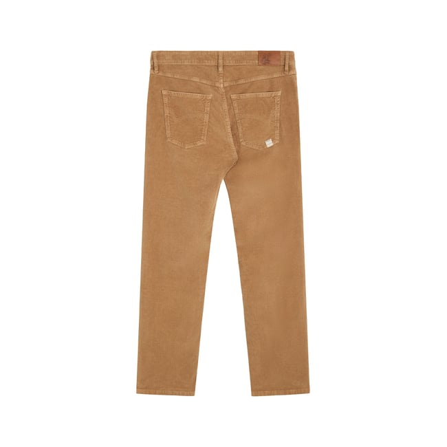 PANTALON REGULAR VELOURS ROYLATTE beige <span itemprop=