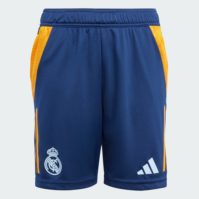 Short d'entraînement Real Madrid Tiro 24 Competition Enfants team navy blue 2 / crew orange / glow blue <span itemprop=