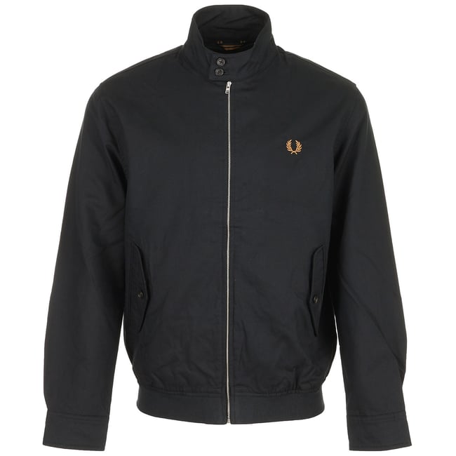 Veste TWILL HARRINGTON JACKET black <span itemprop=