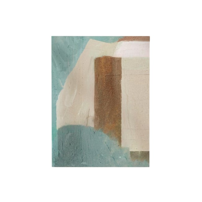 Toile avec cadre en bois, 50 x 70 cm Couleur jaune <span itemprop=