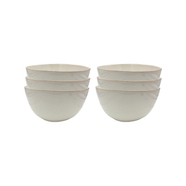 Lot de 6 petits bols, COTON Couleur beige <span itemprop=