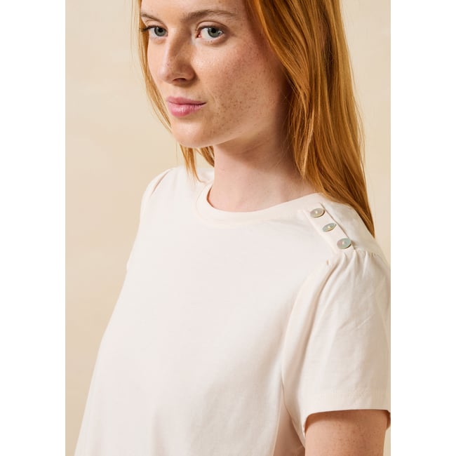 T-shirt manches courtes en coton biologique sahara <span itemprop=