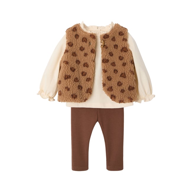 Ensemble 3 pièces noisette <span itemprop=