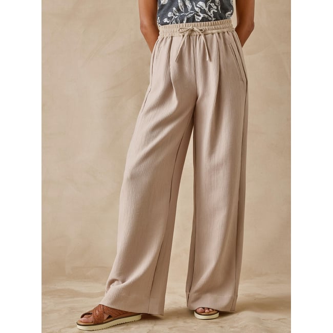 Pantalon effet froissé coupe large - DAXON