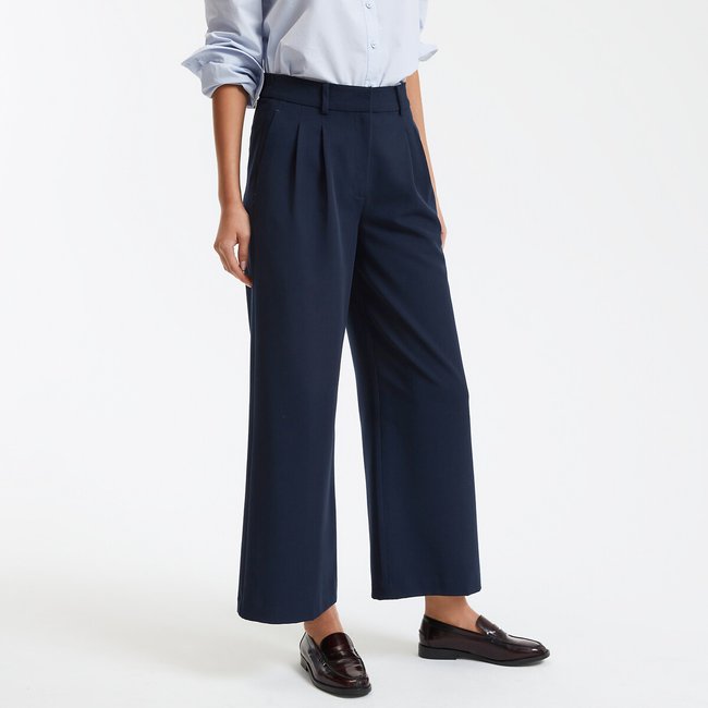 Pantalon raccourci, large à pinces - LA REDOUTE COLLECTIONS