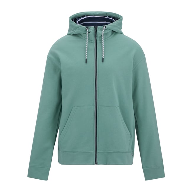 Veste unie à capuche et à cordons BAYLETTA turquoise pastel <span itemprop=