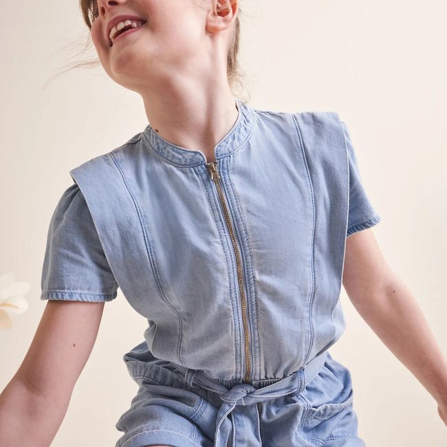 Denim playsuit denim blue Tape A L oeil La Redoute