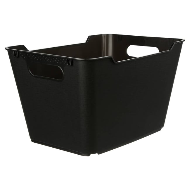 Panier de rangement 12L Jazz JAZZY Couleur anthracite <span itemprop=