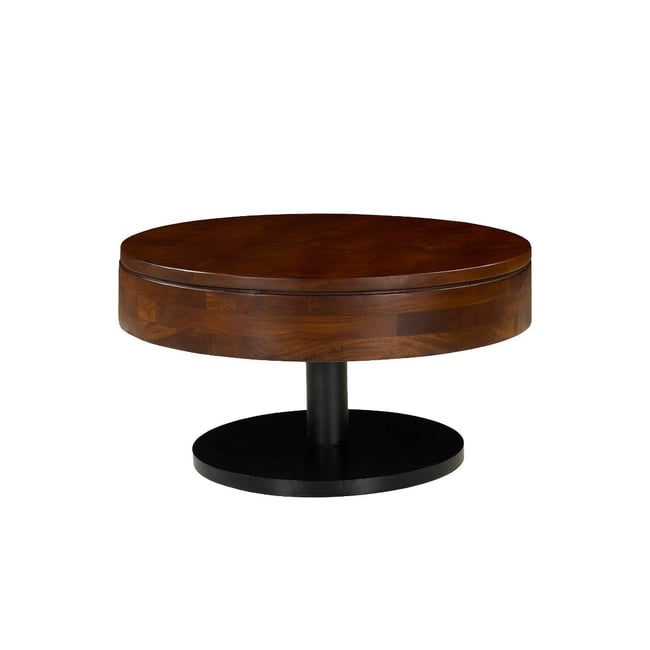 Table basse en bois de manguier AZALEA Couleur bois foncé <span itemprop=