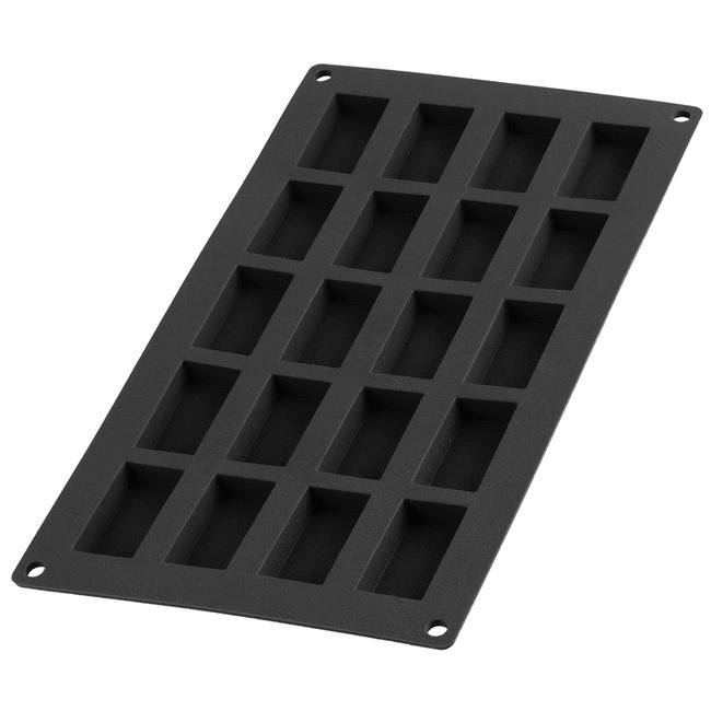 Moule 20 mini financiers noir <span itemprop=