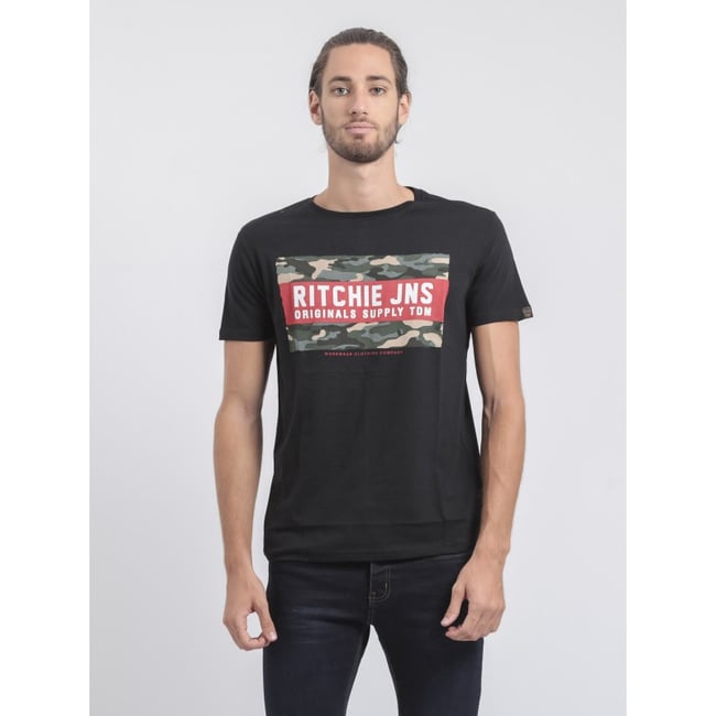 T-shirt Col Rond Pur Coton Jardin - RITCHIE