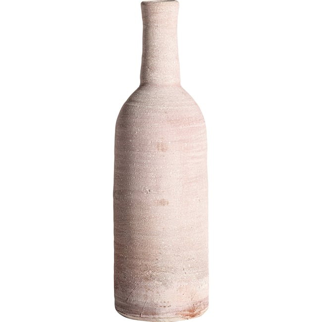 Vase artisanal en argile style classique Couleur crème artisanal doux et naturel <span itemprop=