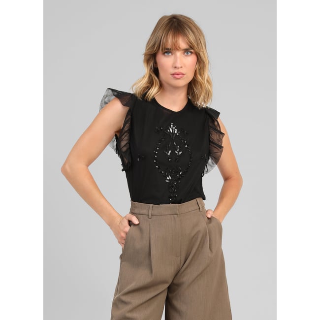 Blouse SELMANA noir <span itemprop=