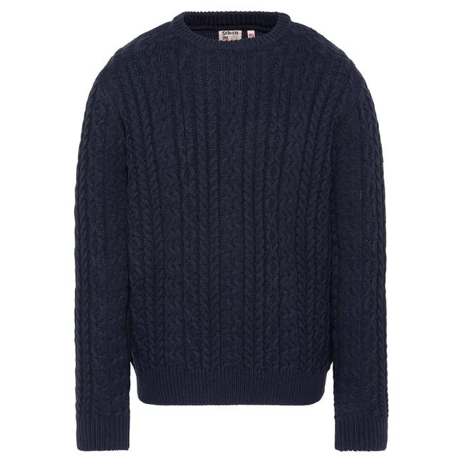 Pull col rond en maille torsadée - SCHOTT