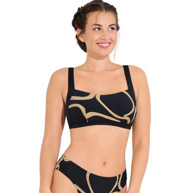 Haut maillot de bain sans armatures VALENCIA noir <span itemprop=