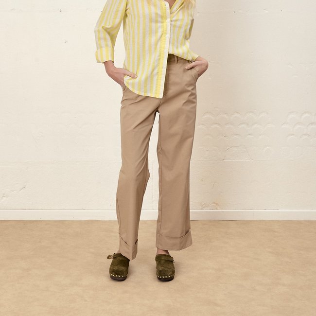 Pantalon droit large taille haute regular - LABDIP