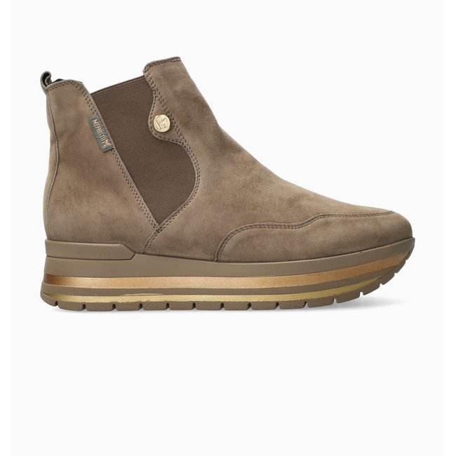 Sneakers en cuir PAULINA marron <span itemprop=