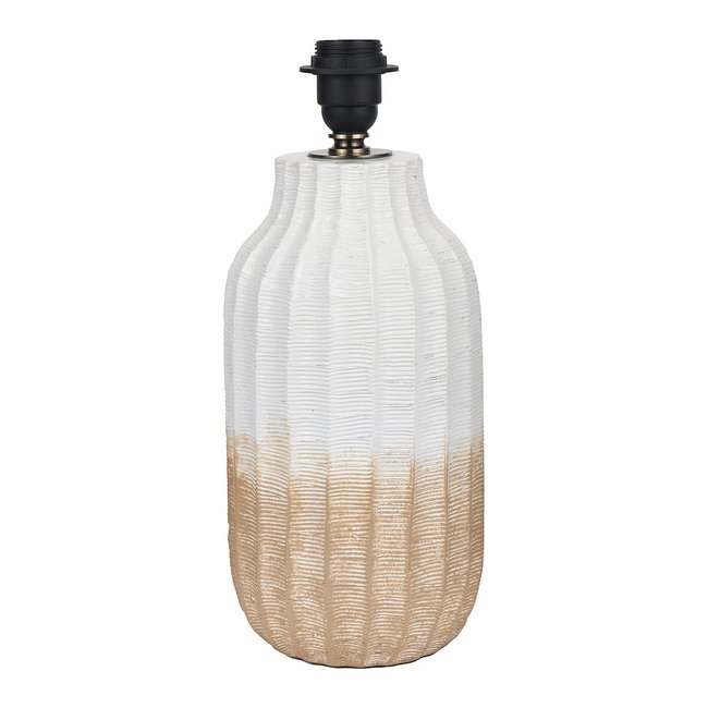 Tall Ombre Textured Stoneware Table Lamp Base, natural, SO'HOME