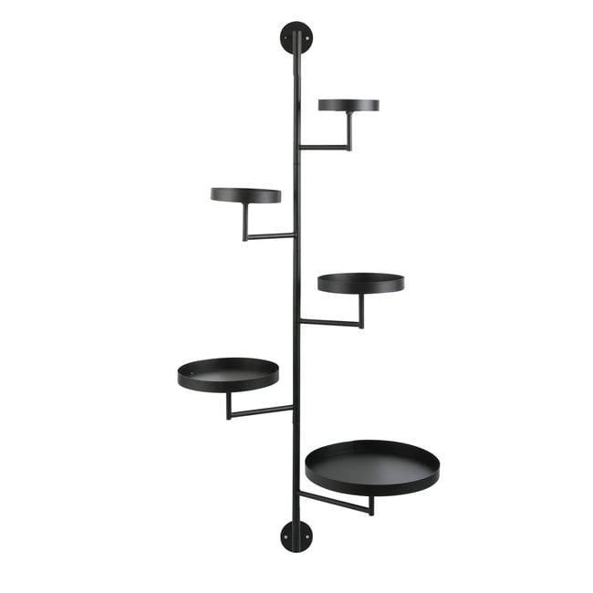 Étagère murale à niveaux H120 cm PERRY Couleur noir <span itemprop=